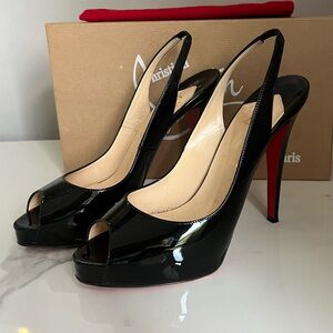Christian Louboutin NoPrive Black Patent, size 41